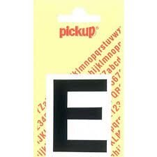 PLAKLETTER E HELVETICA 60MM ZWART