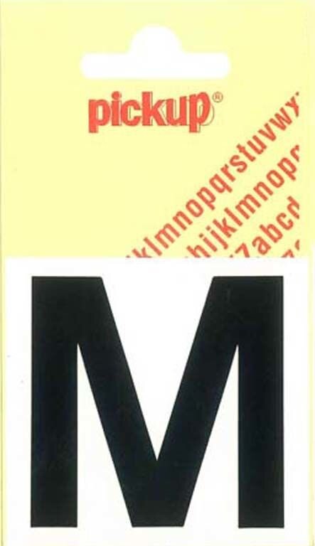 PLAKLETTER M HELVETICA 60MM ZWART
