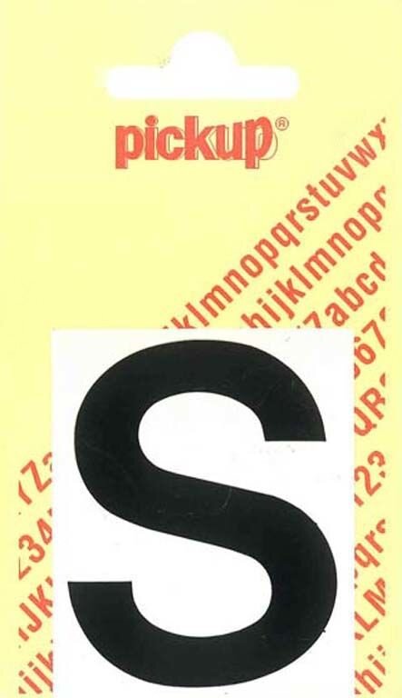 PLAKLETTER S HELVETICA 60MM ZWART