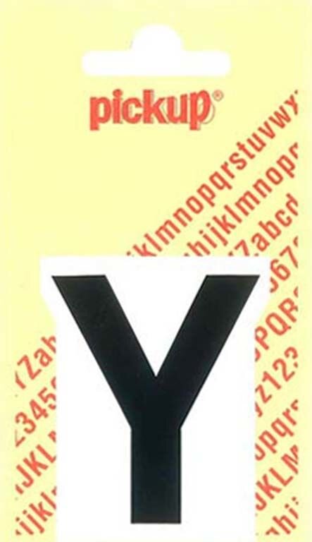 PLAKLETTER Y HELVETICA 60MM ZWART