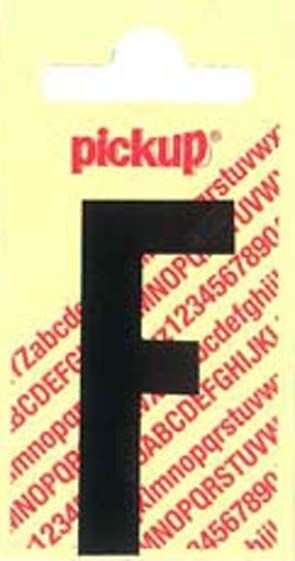 PLAKLETTER F NOBEL 150MM ZWART