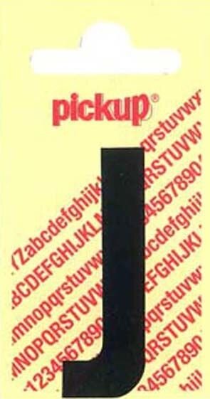 PLAKLETTER J NOBEL 150MM ZWART