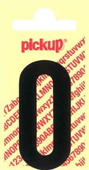 PLAKLETTER O NOBEL 150MM ZWART