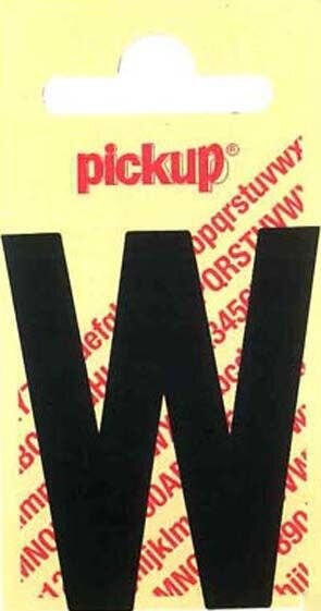 PLAKLETTER W NOBEL 150MM ZWART