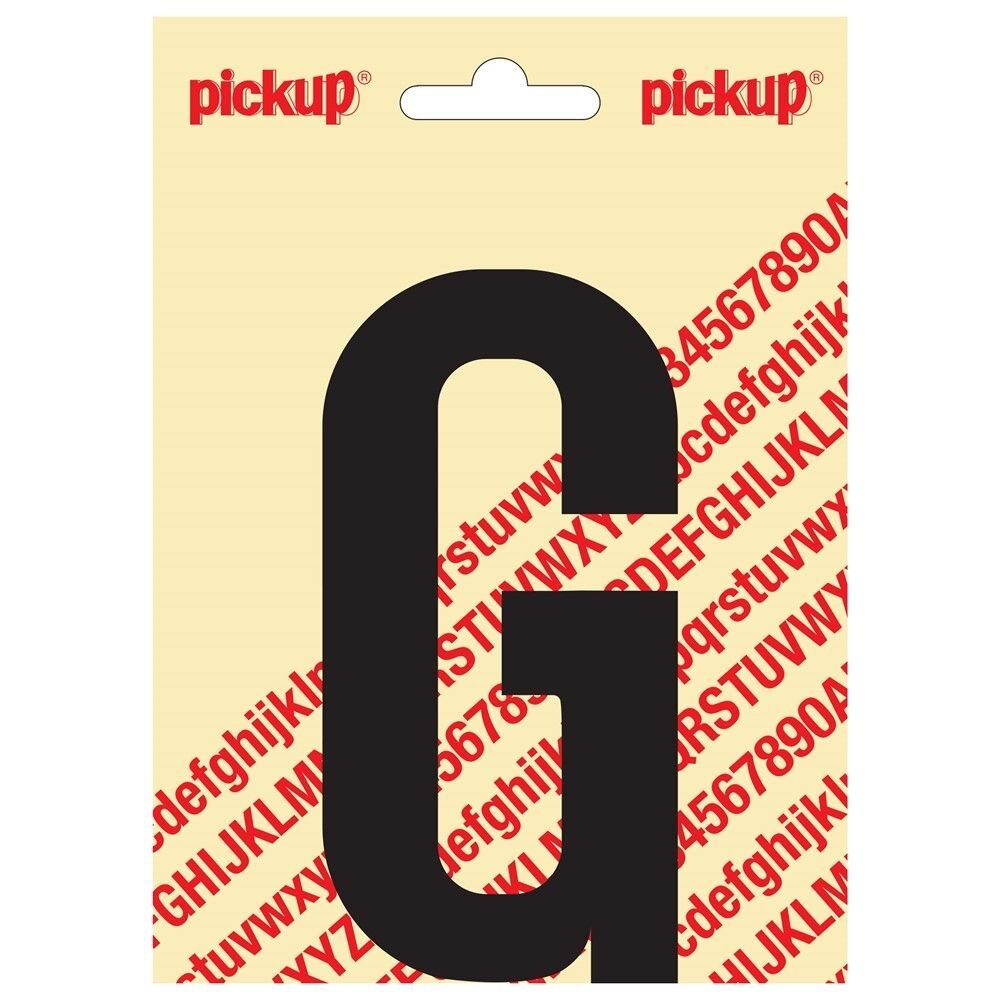 PLAKLETTER G NOBEL 120MM ZWART