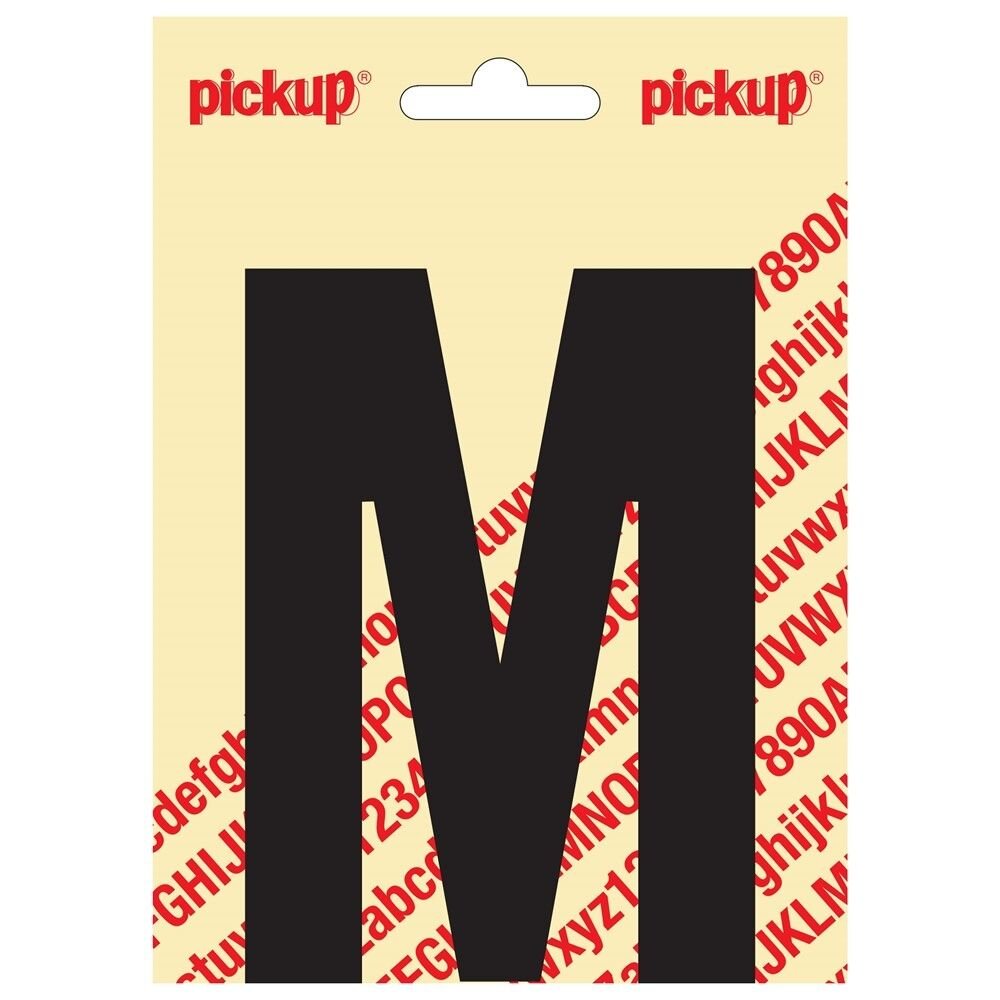 PLAKLETTER M NOBEL 120MM ZWART