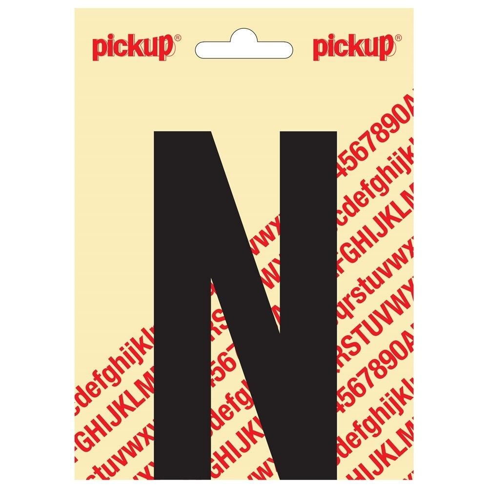 PLAKLETTER N NOBEL 120MM ZWART