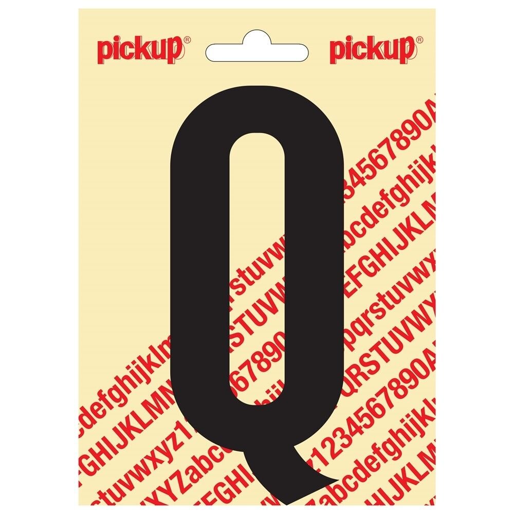 PLAKLETTER Q NOBEL 120MM ZWART