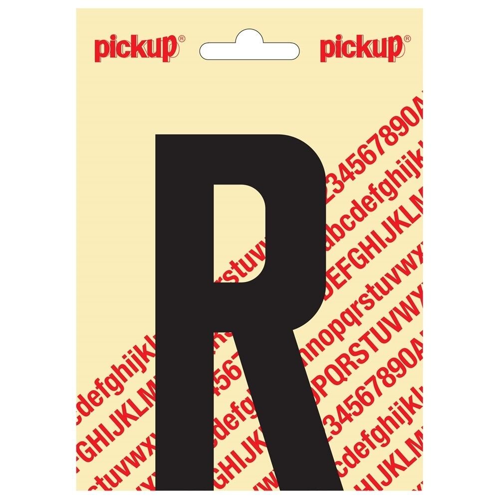 PLAKLETTER R NOBEL 120MM ZWART