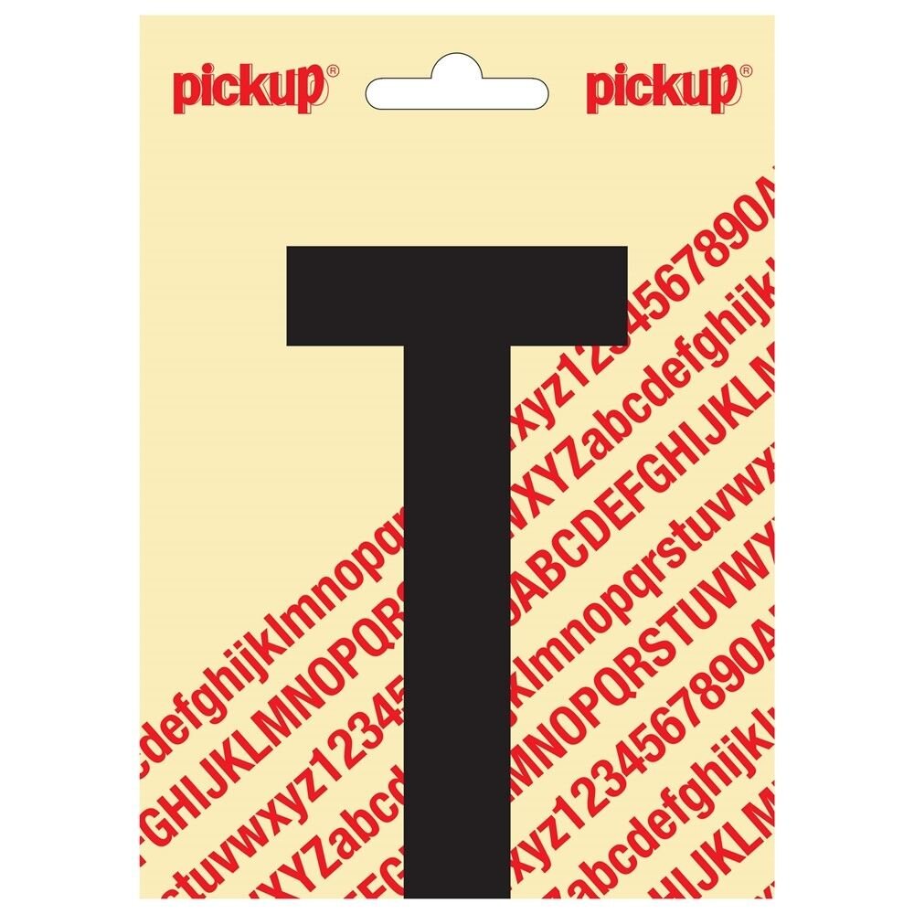 PLAKLETTER T NOBEL 120MM ZWART