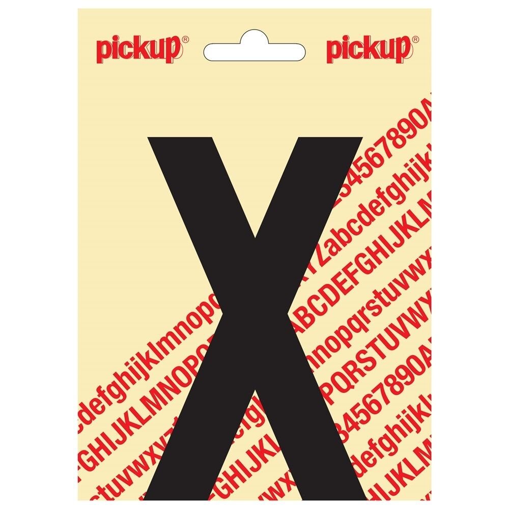 PLAKLETTER X NOBEL 120MM ZWART