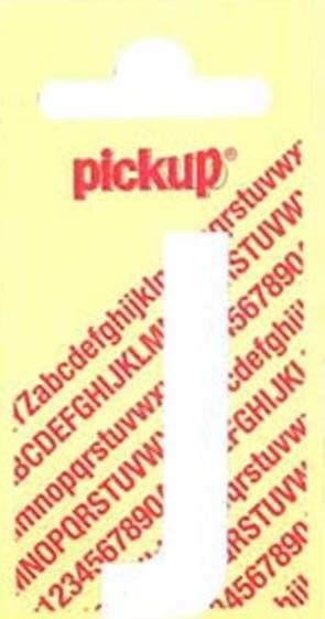 PLAKLETTER J NOBEL 150MM WIT