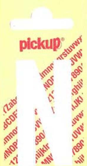 PLAKLETTER N NOBEL 150MM WIT