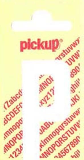PLAKLETTER P NOBEL 150MM WIT