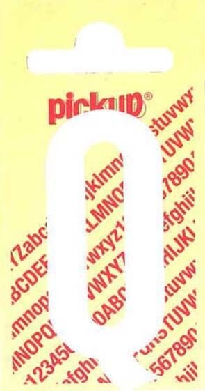 PLAKLETTER Q NOBEL 150MM WIT