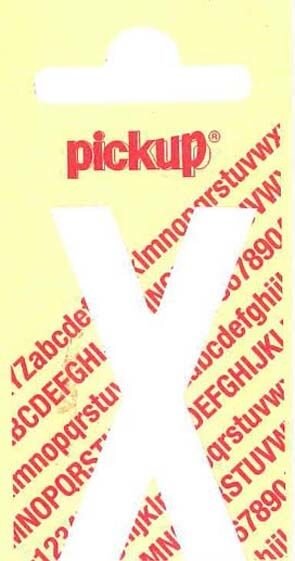 PLAKLETTER X NOBEL 150MM WIT