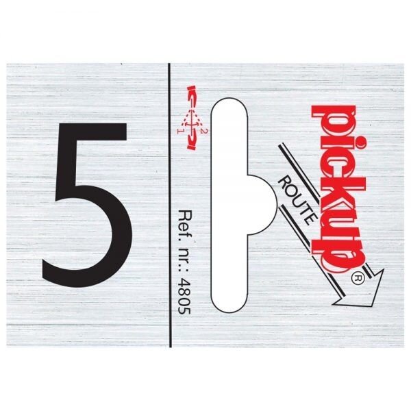 BORD ALULOOK 60X44MM CIJFER 5.