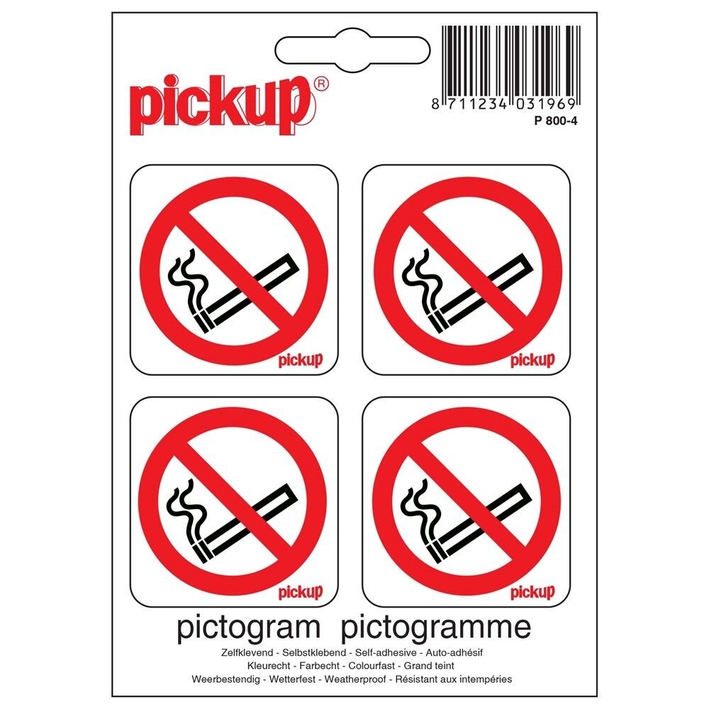 PICTOGRAM 10X10CM VERBODEN TE ROKEN