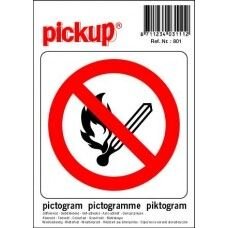 PICTOGRAM 10X10CM OPEN VUUR VERBODEN