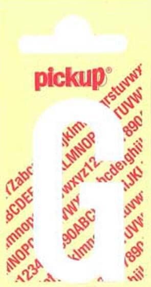 PLAKLETTER G NOBEL 150MM WIT
