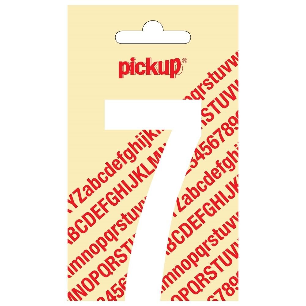 PLAKCIJFER 7 NOBEL 90MM WIT