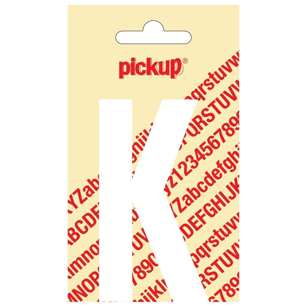PLAKLETTER K NOBEL 90MM WIT