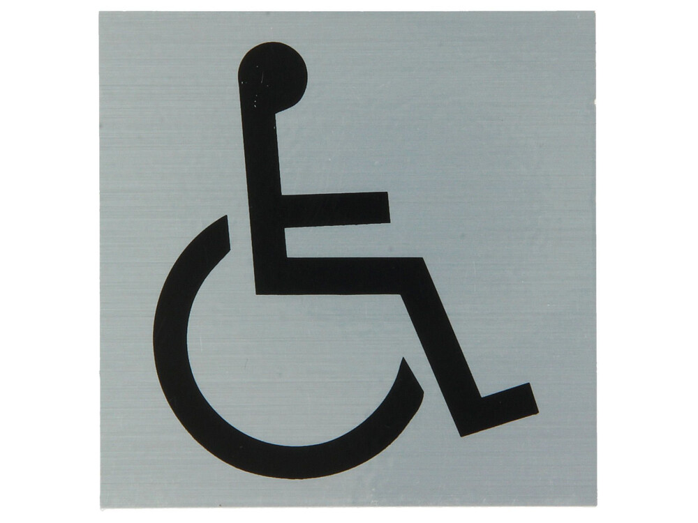 PICTO 80X80MM TOEGANKELIJK VOOR ROLSTOEL