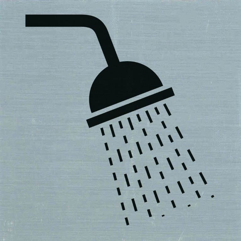 PICTOGRAM 80X80MM DOUCHE
