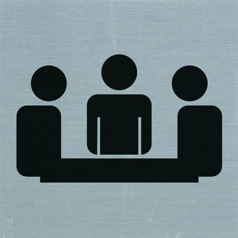 PICTOGRAM 80X80MM VERGADERRUIMTE