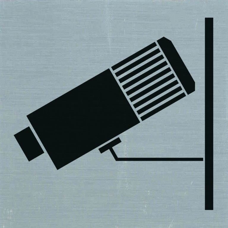 PICTOGRAM 80X80MM CAMERABEWAKING