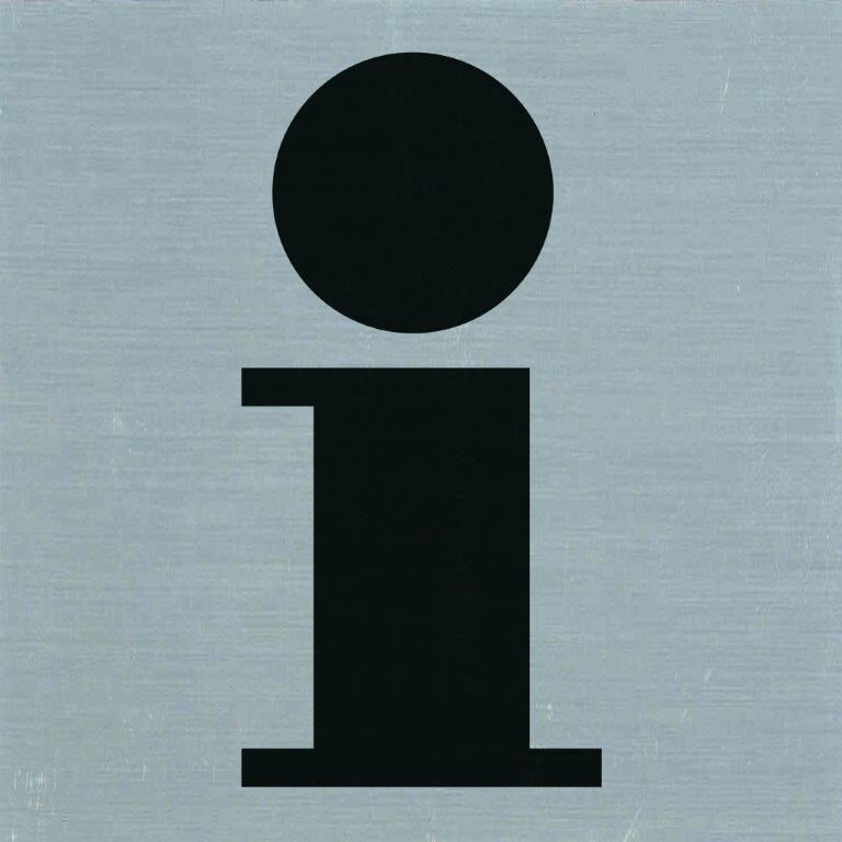 PICTOGRAM 80X80MM INFORMATIE