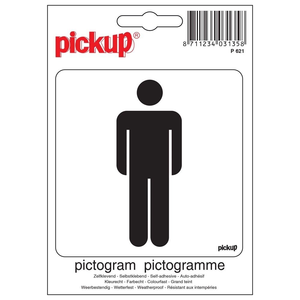 PICTOGRAM 165X44MM HEREN SYMBOOL STAAND