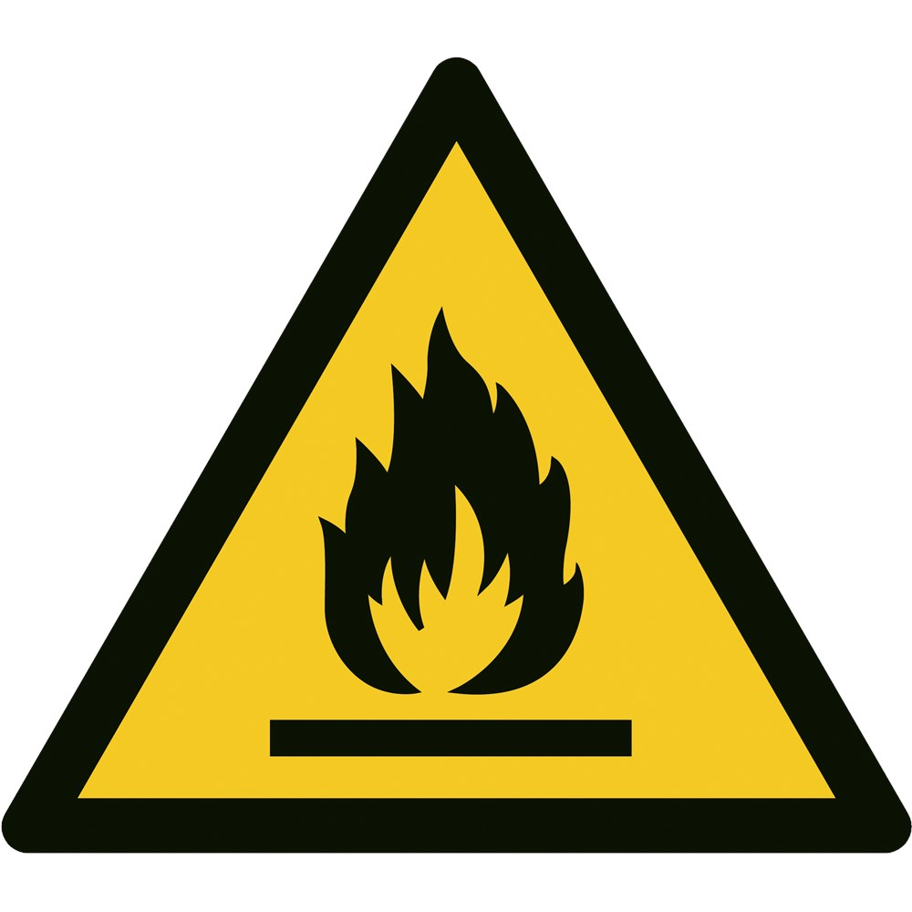 PICTOGRAM DRIEHOEK 20CM ONTVL. STOFFEN
