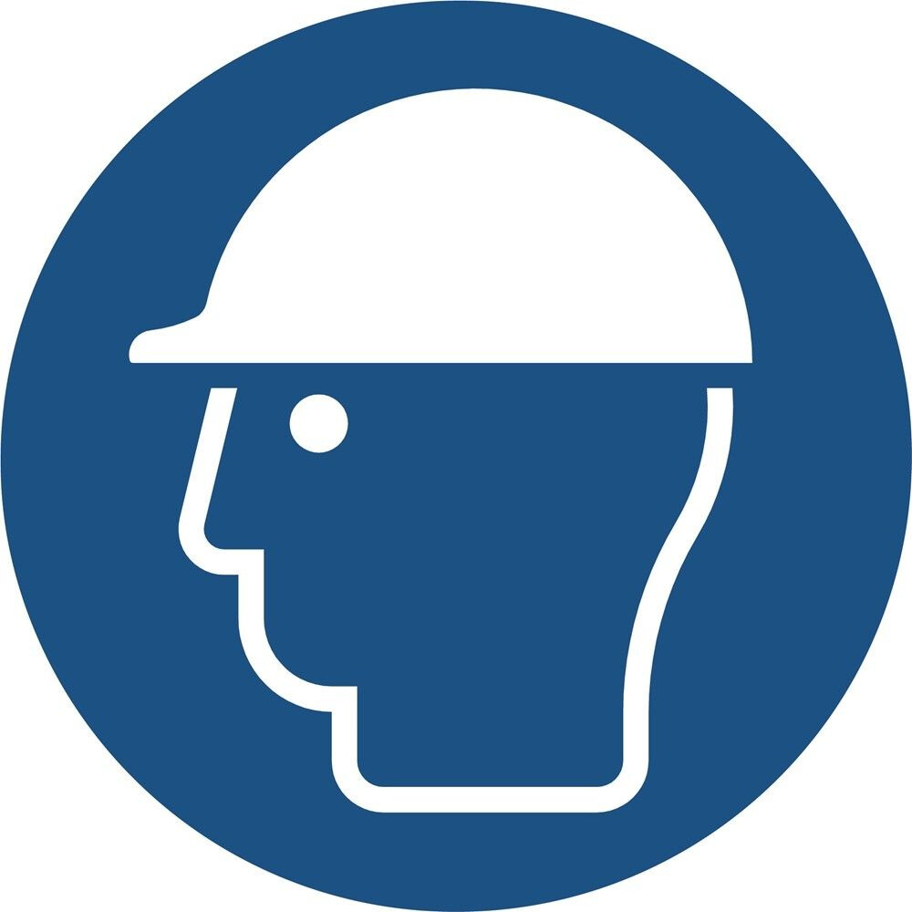 PICTOGRAM ROND VEILIGHEIDSHELM DRAGEN
