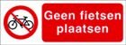BORD 33X12CM GEEN FIETSEN PLAATSEN