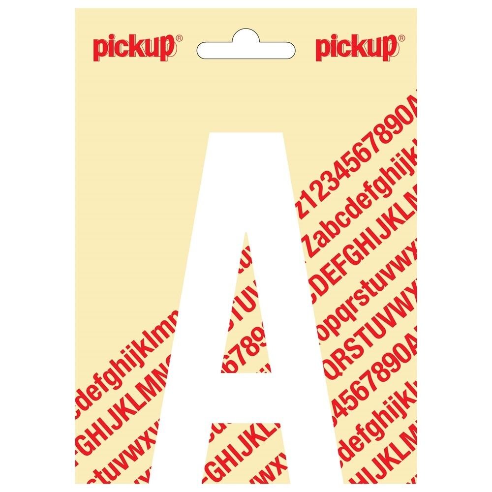 PLAKLETTER A NOBEL 120MM WIT