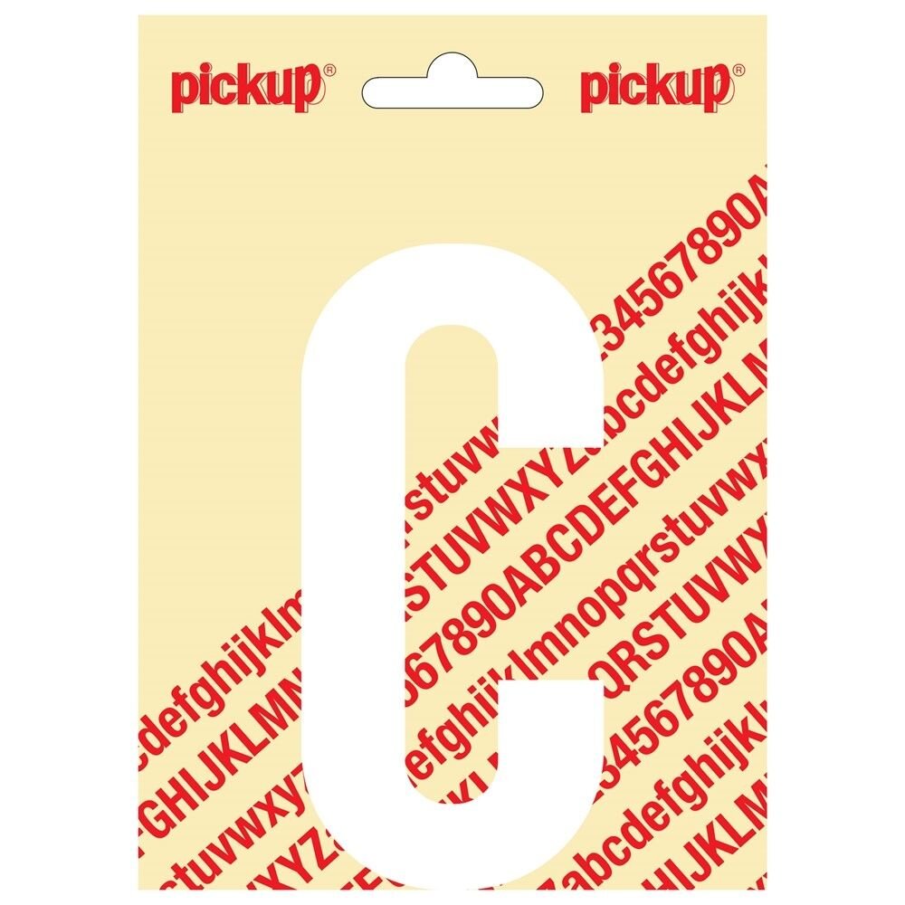 PLAKLETTER C NOBEL 120MM WIT