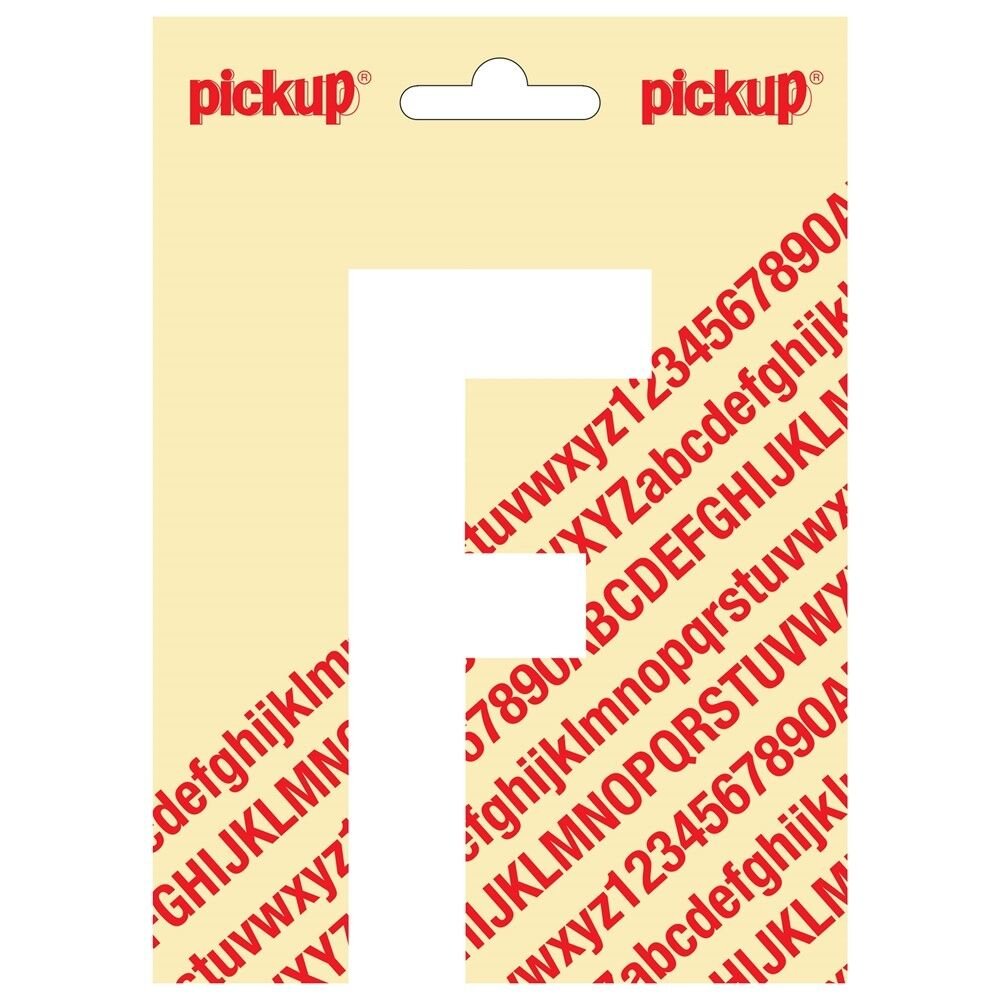 PLAKLETTER F NOBEL 120MM WIT
