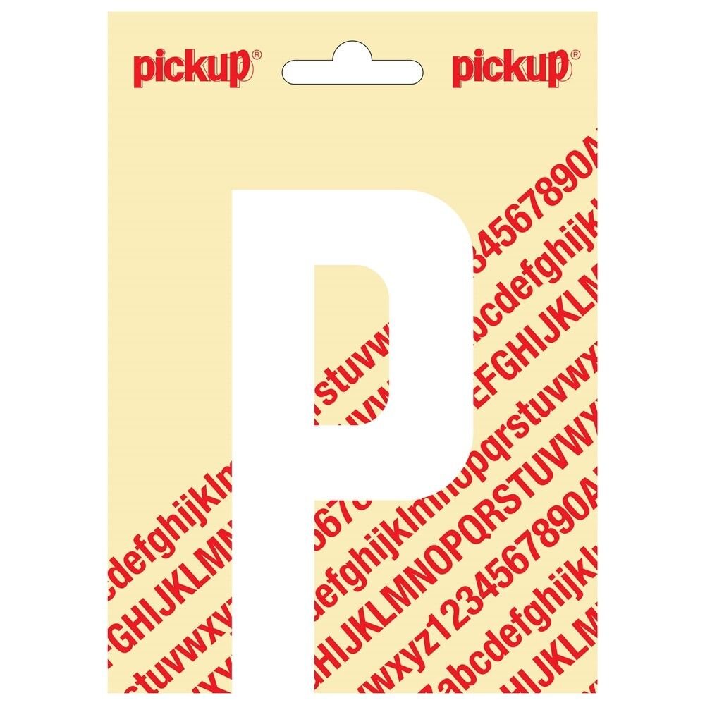 PLAKLETTER P NOBEL 120MM WIT