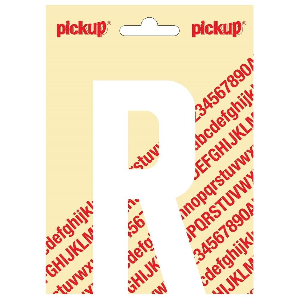 PLAKLETTER R NOBEL 120MM WIT
