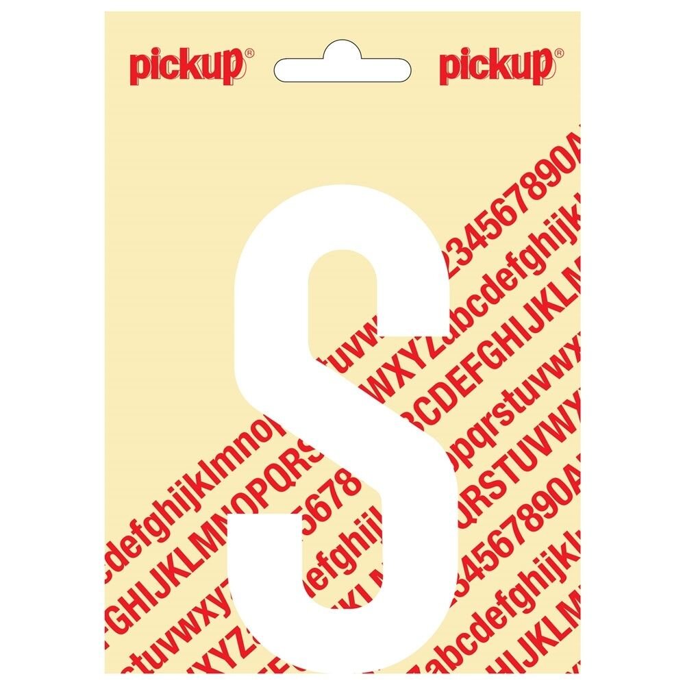 PLAKLETTER S NOBEL 120MM WIT