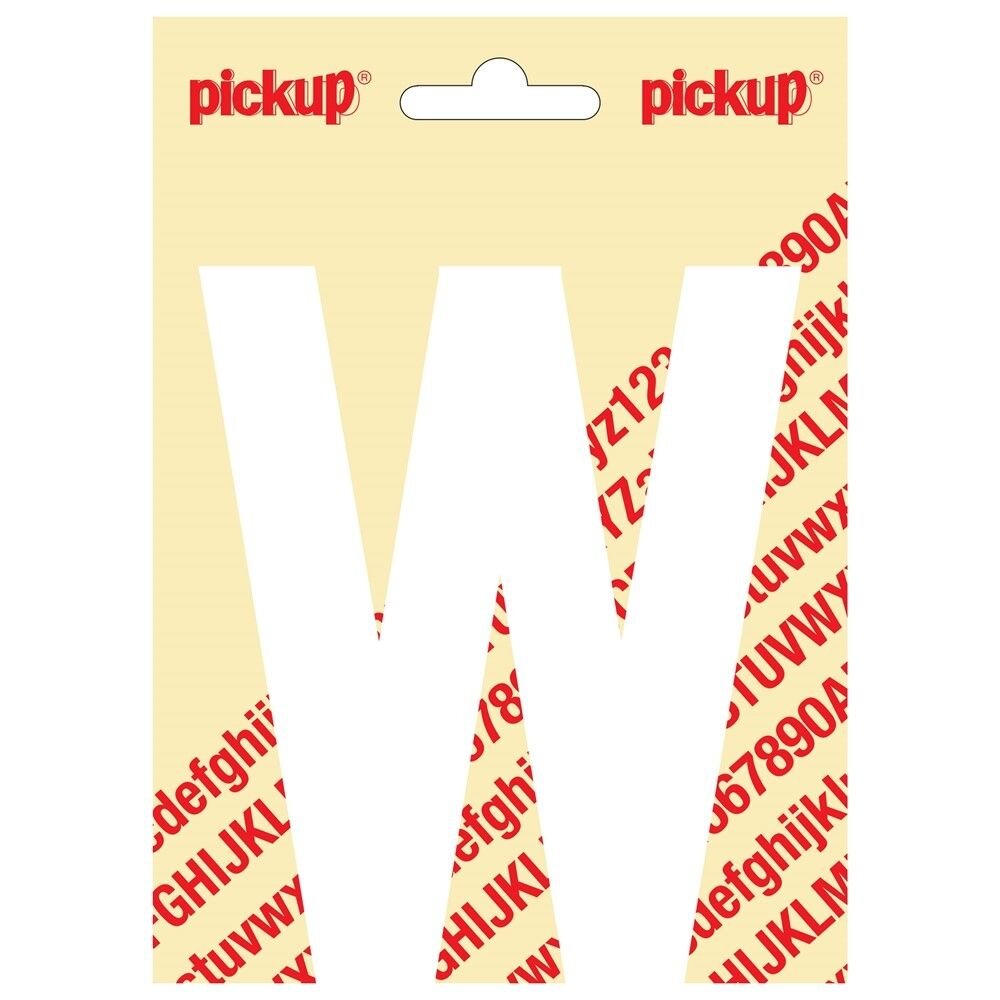 PLAKLETTER W NOBEL 120MM WIT