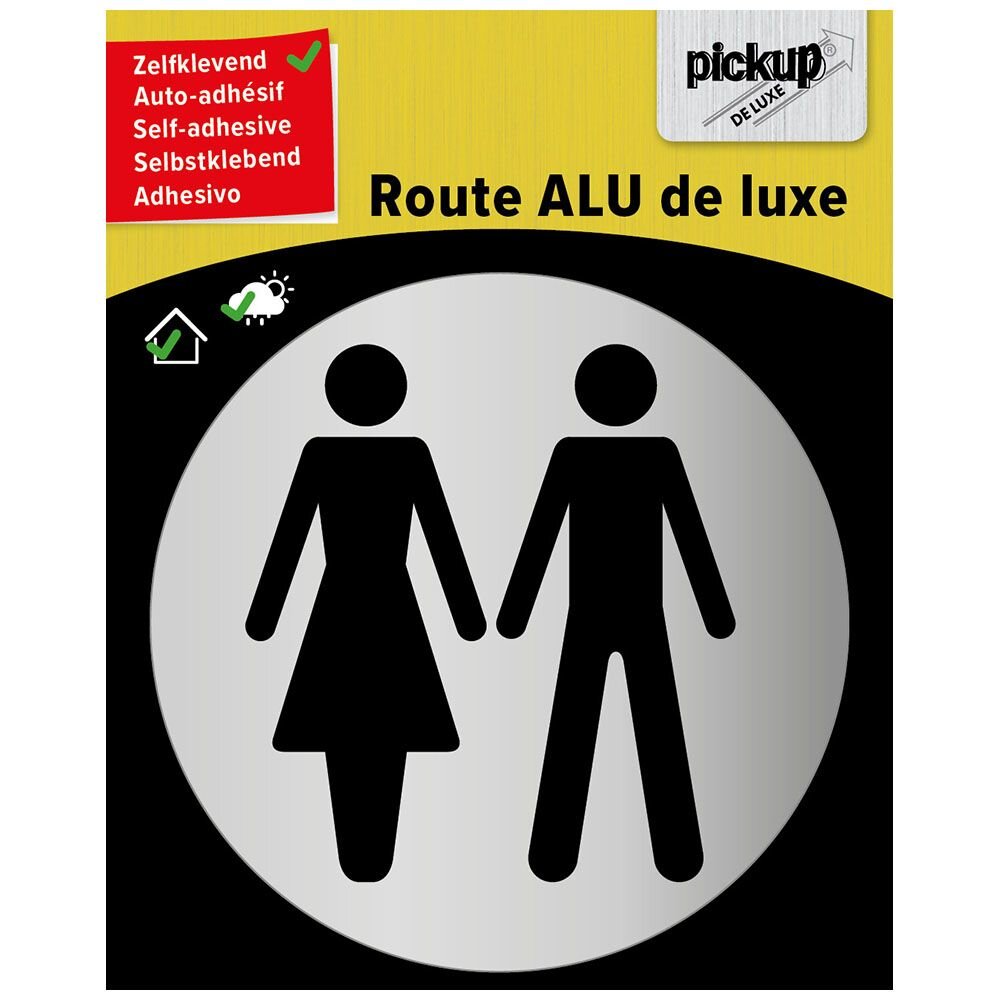 ROUTE ROND BRUSHED ALU DAME/HEER PICTO