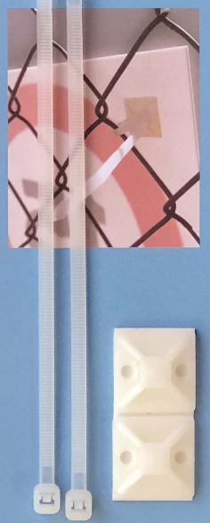 BEVESTIGINGSSET 3 TIE WRAPS KORT