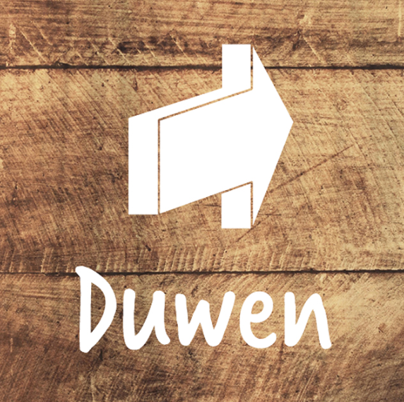 ROUTE ACRYL DUWEN HOUT 9X9CM