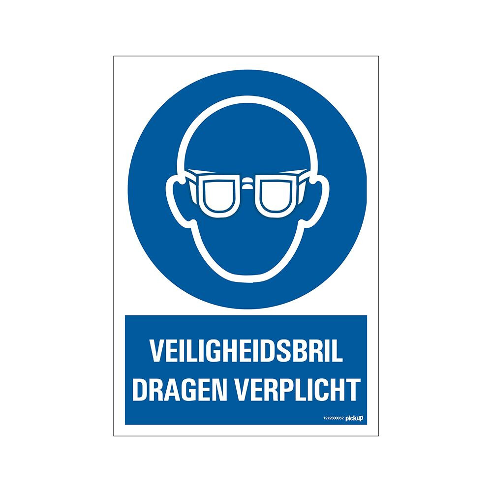 BORD VEILIGHEIDSBRIL VERPLICHT 230X330MM