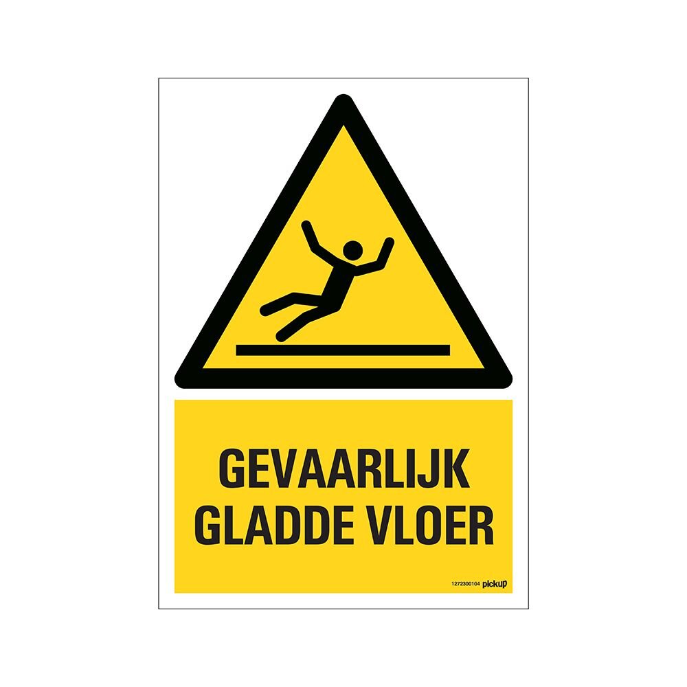 BORD GEVAARLIJK GLADDE VLOER 230X330MM