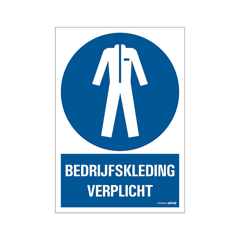 BORD BEDRIJFSKLEDING VERPLICHT 230X330MM