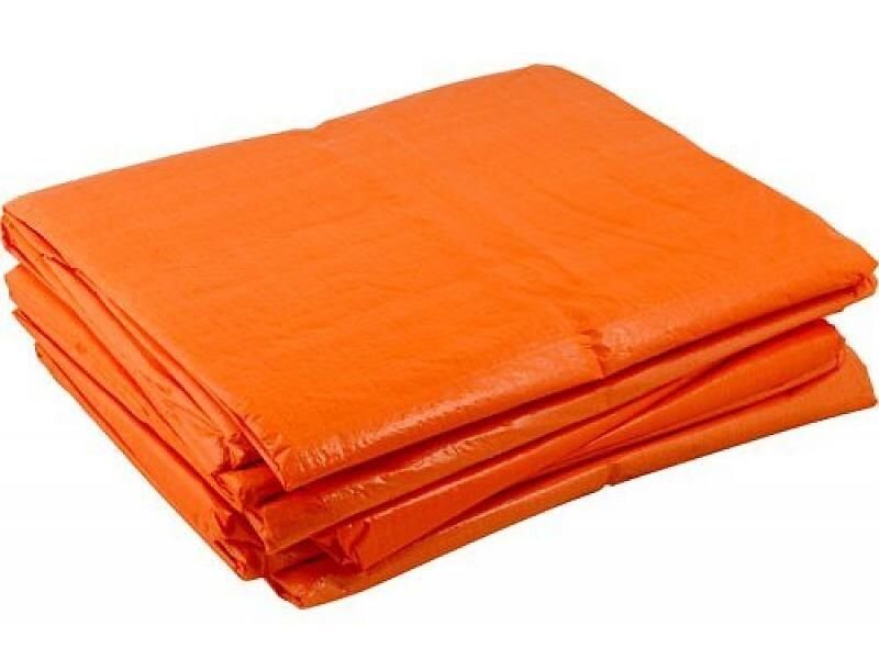 DEKKLEED POLYETHEEN ORANJE 8X10 METER