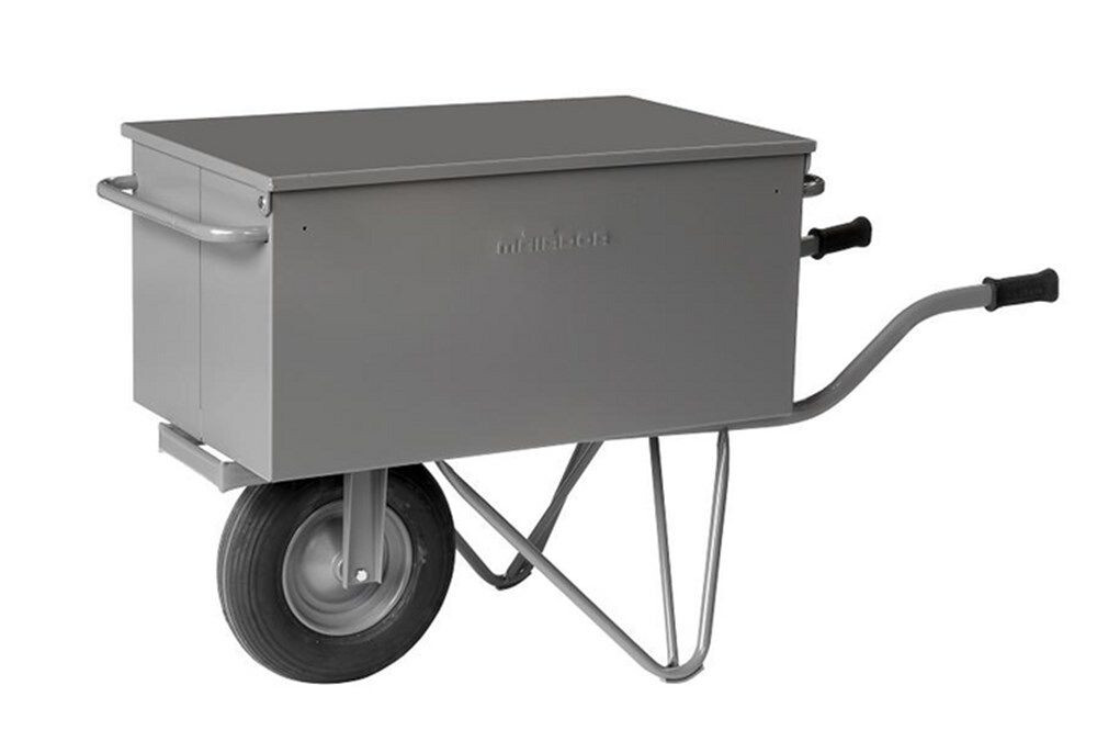 GEREEDSCHAPWAGEN VIERKANT BAK/PLAT MET DEKSEL